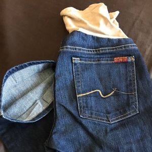 7 for all Mankind maternity boot cut jean
